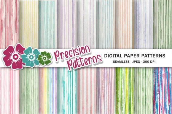 Download Watercolor Stripes Background Bundle - Color Collection