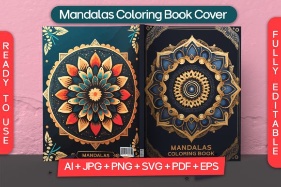 Download Mandalas Coloring Book Cover for Kdp - Color Collection