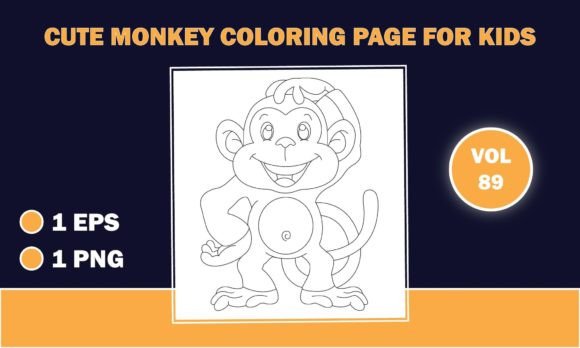 Download Monkey Coloring Page for Kids Book - Color Collection