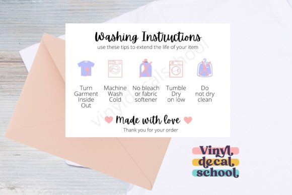 Download Washing Instructions Printable Care Card - Card Collection
