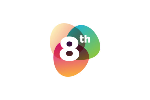 Download Number Eighth Logo Colorful Design Vecto - Color Collection