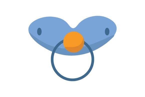 Download Unique Baby Pacifier Blue Orange Color - Color Collection