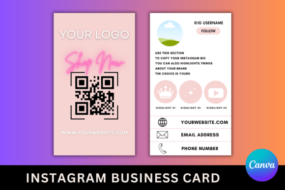 Download 2024 Instagram Business Card Template - Card Collection