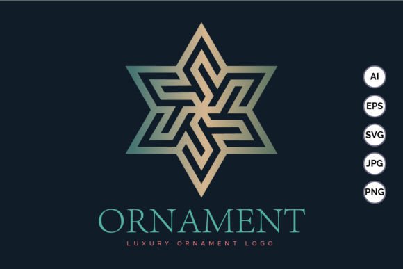Download Hexagram Stars Ornament Gold Luxury Mode - Luxury Collection