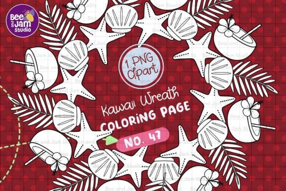 Download KDP Coloring Kawaii Beach Summer -47 - Color Collection