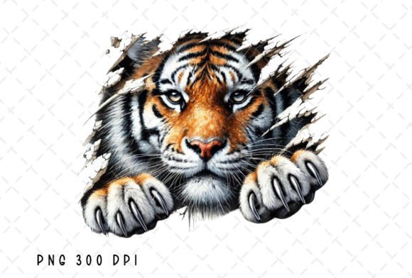 Download Tiger Face Watercolor Tigers Scratch PNG - Color Collection