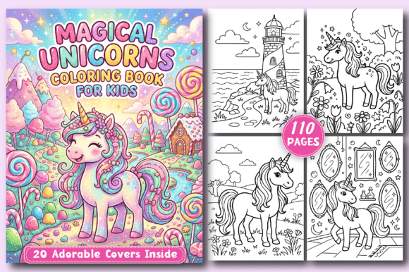 Download Magical Unicorns Coloring Book for Kids - Color Collection