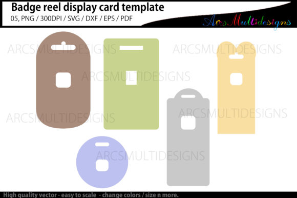 Download Badge Reel Display Card Templates - Card Collection
