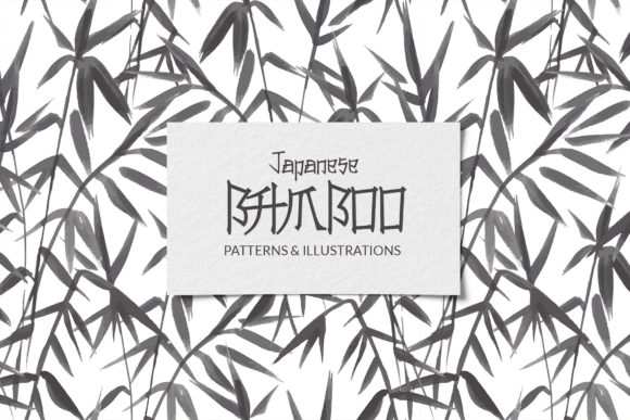 Download Japanese Bamboo Watercolor and Vector - Color Collection