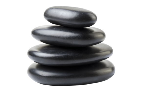 Download Stack of Smooth Black Stones Isolated - Isolated Collection