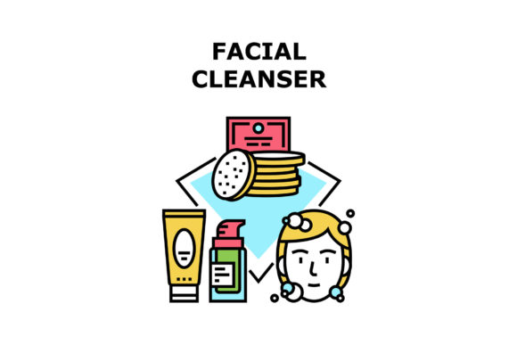 Download Facial Cleanser Vector Concept Color - Color Collection