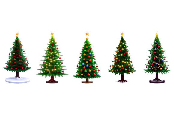 Download Christmas Tree with Colorful Design - Color Collection