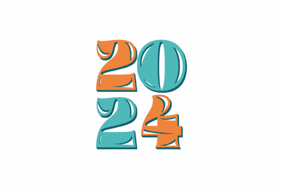 Download 2024 Logo with Colorful Design Concept - Color Collection