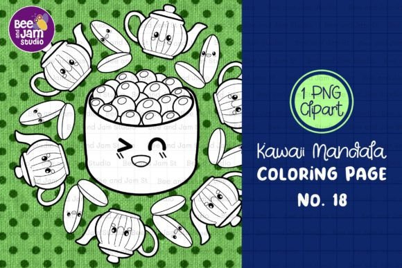 Download KDP Kids Coloring Kawaii Mandala-18 - Color Collection