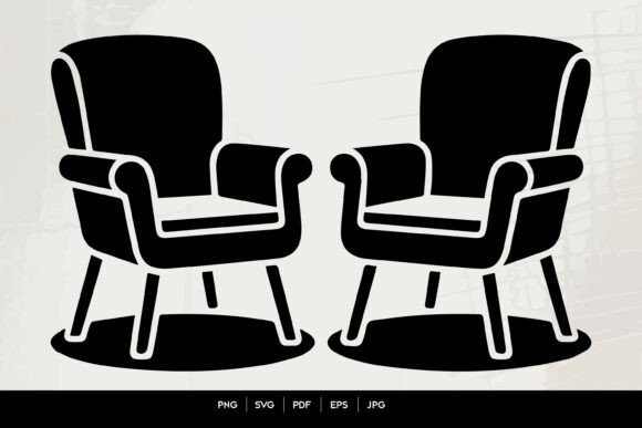 Download Modern Armchair Silhouette Set - Modern Collection