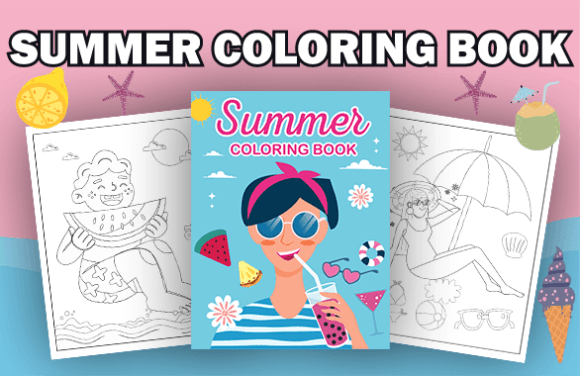 Download Summer Coloring Pages with Book Cover - Color Collection