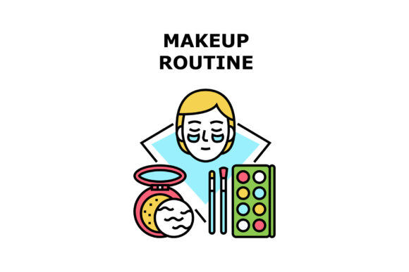 Download Makeup Routine Vector Concept Color - Color Collection