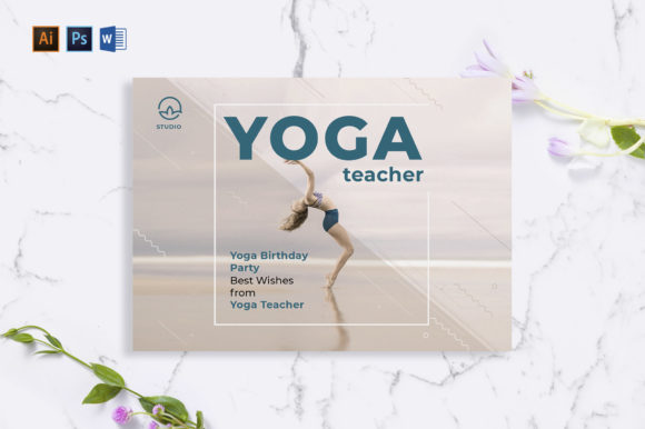 Download Yoga Instructor Greeting Card Template - Card Collection