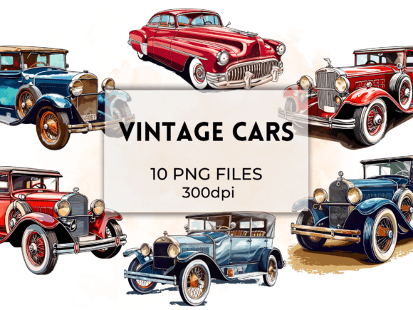 Download Vintage Car, Retro Vehicle Clipart - Vehicle Collection
